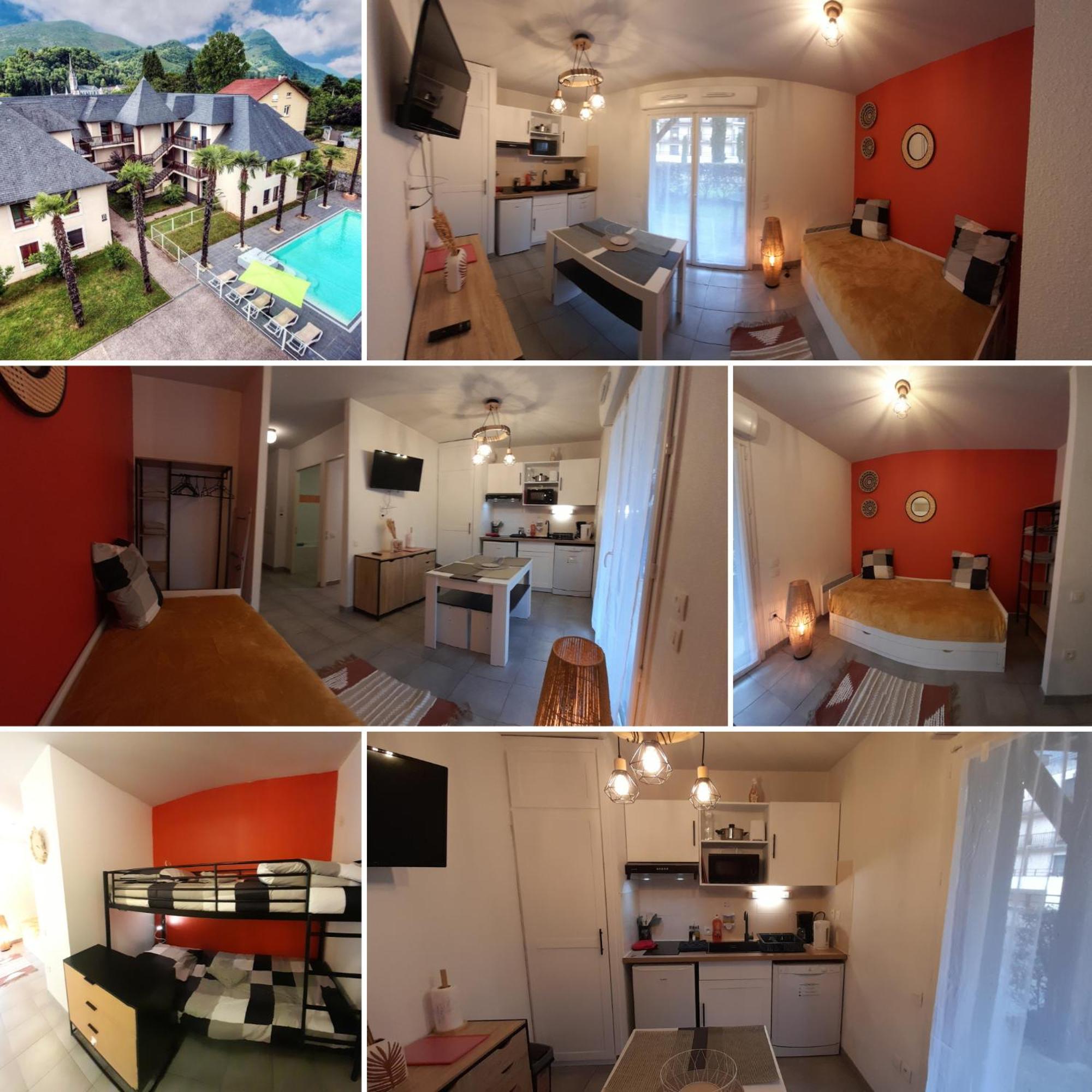 Appartement Du Chamois Roux, Dans Residence De Tourisme 3 Etoiles Lourdes Exterior photo